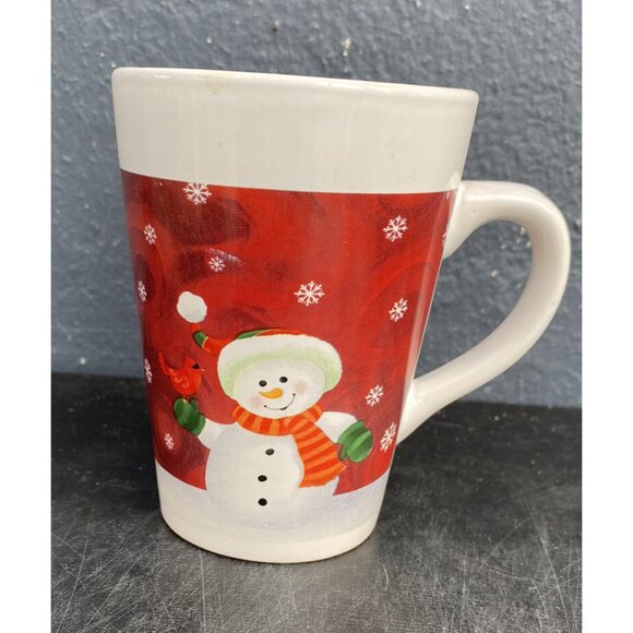 Royal Norfolk Greenbrier Internal Santa Snowman Coffee Tea Cup Mug Christmas - Picture 2 of 8